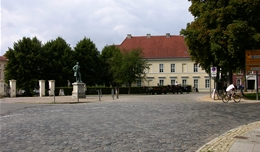 Blick auf das Denkmal Friedrich des Großen