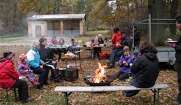 Picknick beim Rhinabpaddeln