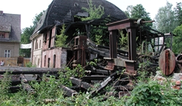 Fleether Mühle nach dem Brand 2001