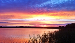 Sonnenuntergang Feldberger Seenlandschaft