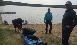 Abholung am Strand Langhagensee